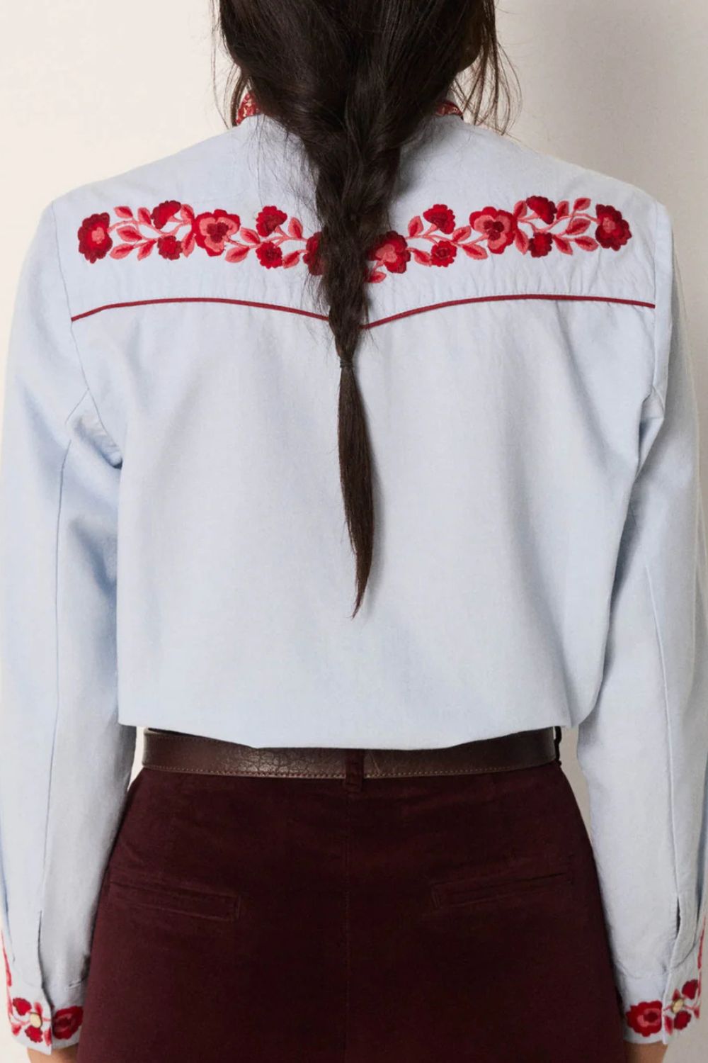 Maison Hotel | Jose Blouse | Ranch Blue - Dutch Hideout