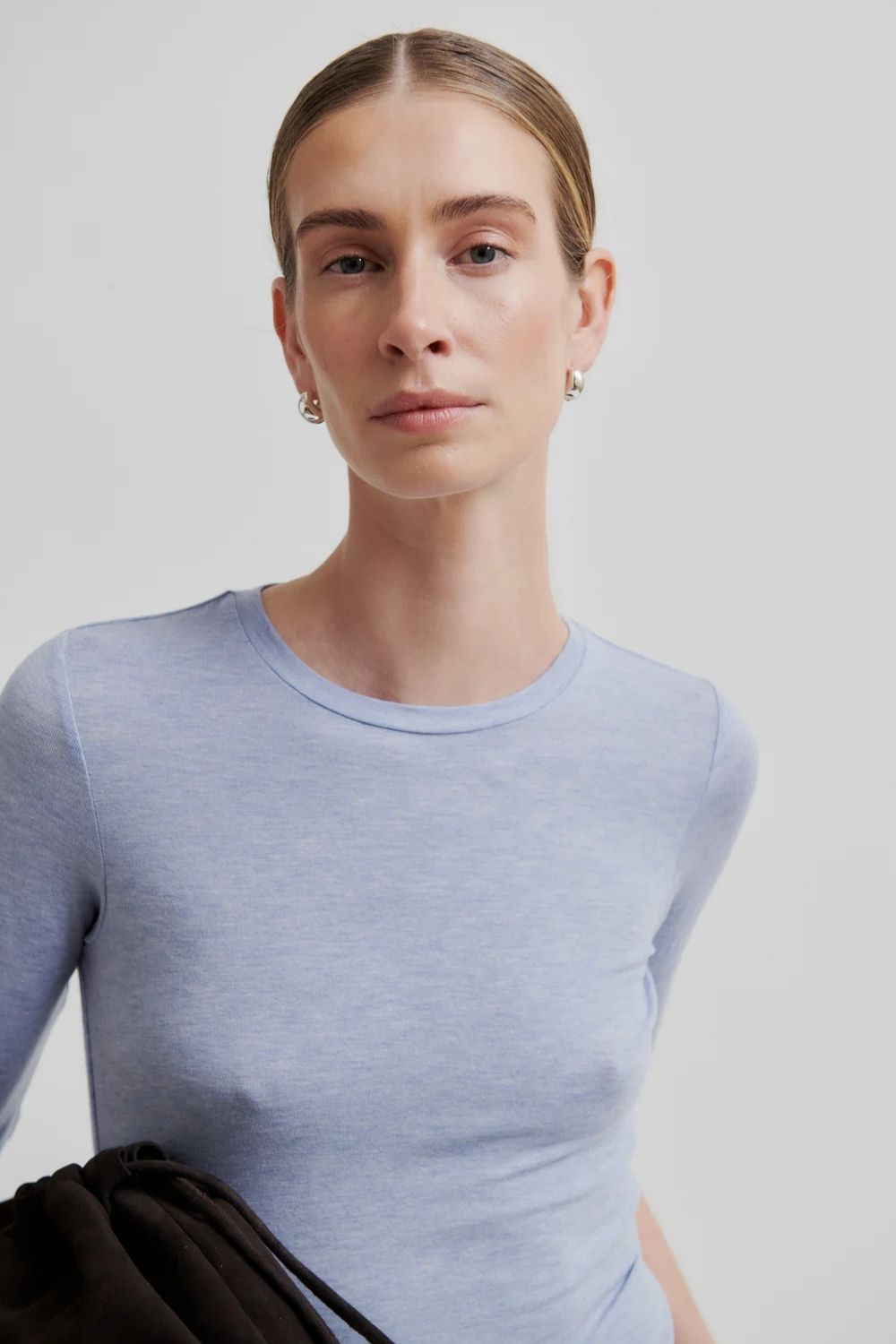 Second Female | Matima SS Merino Tee | Brunnera Blue - Dutch Hideout