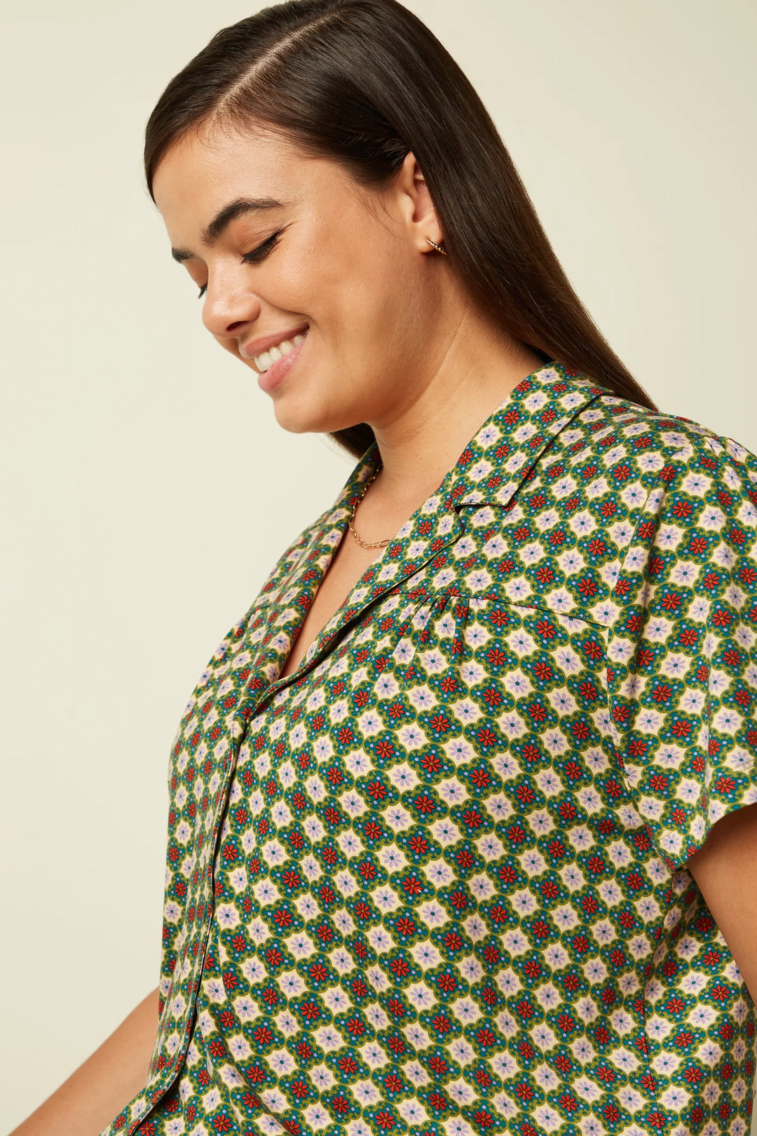 KING LOUIE I TEX BLOUSE JADE I PONDEROSA GREEN