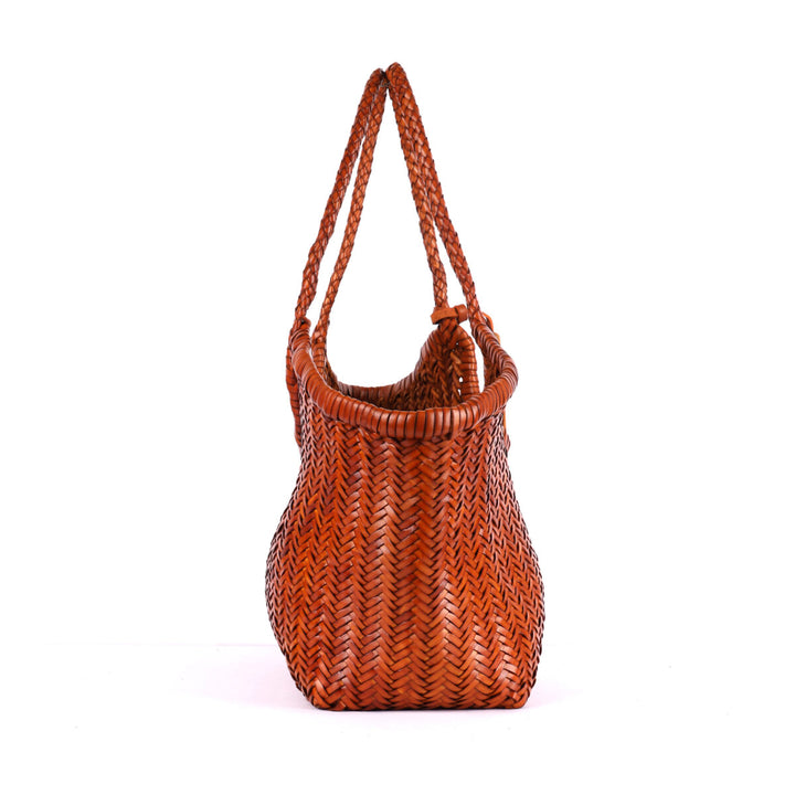 RUGGED HIDE I GISELLA LARGE WOVEN SHOPPER