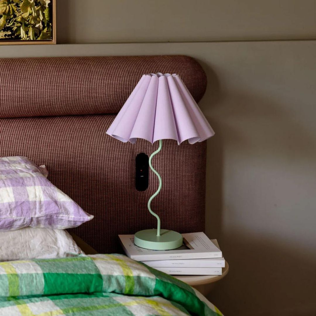 Paola & Joy | Cora Table Lamp | Lilac / Pastel Green