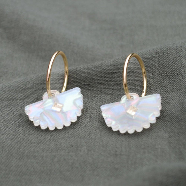 Hagen + Co | Fantail Earrings | Pearl