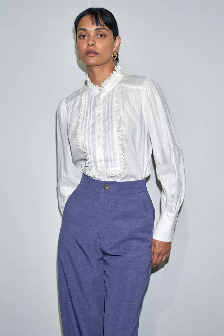 Zoe Kratzmann | Haze Top | Porcelain