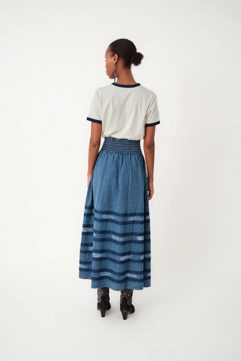 Lollys Laundry | AmondLL Maxi Skirt | Blue - Dutch Hideout