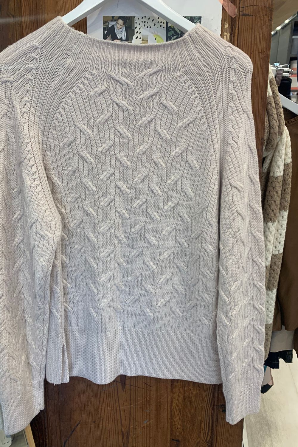 POL Clothing | Bennet Lurex Cable | Pebble