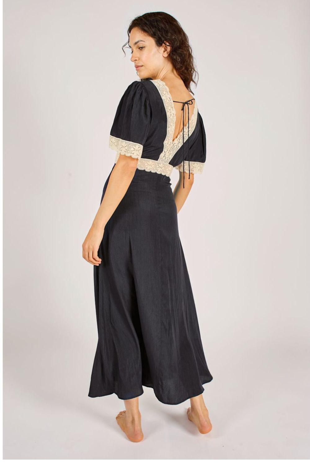 Traffic People | Midnight Lace Felicity Dress | Navy