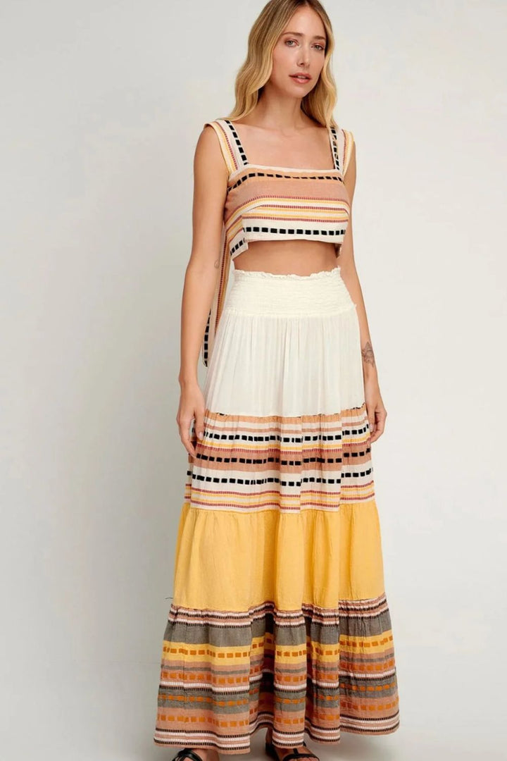 Pearl & Caviar | Zakar Maxi Skirt | Camel