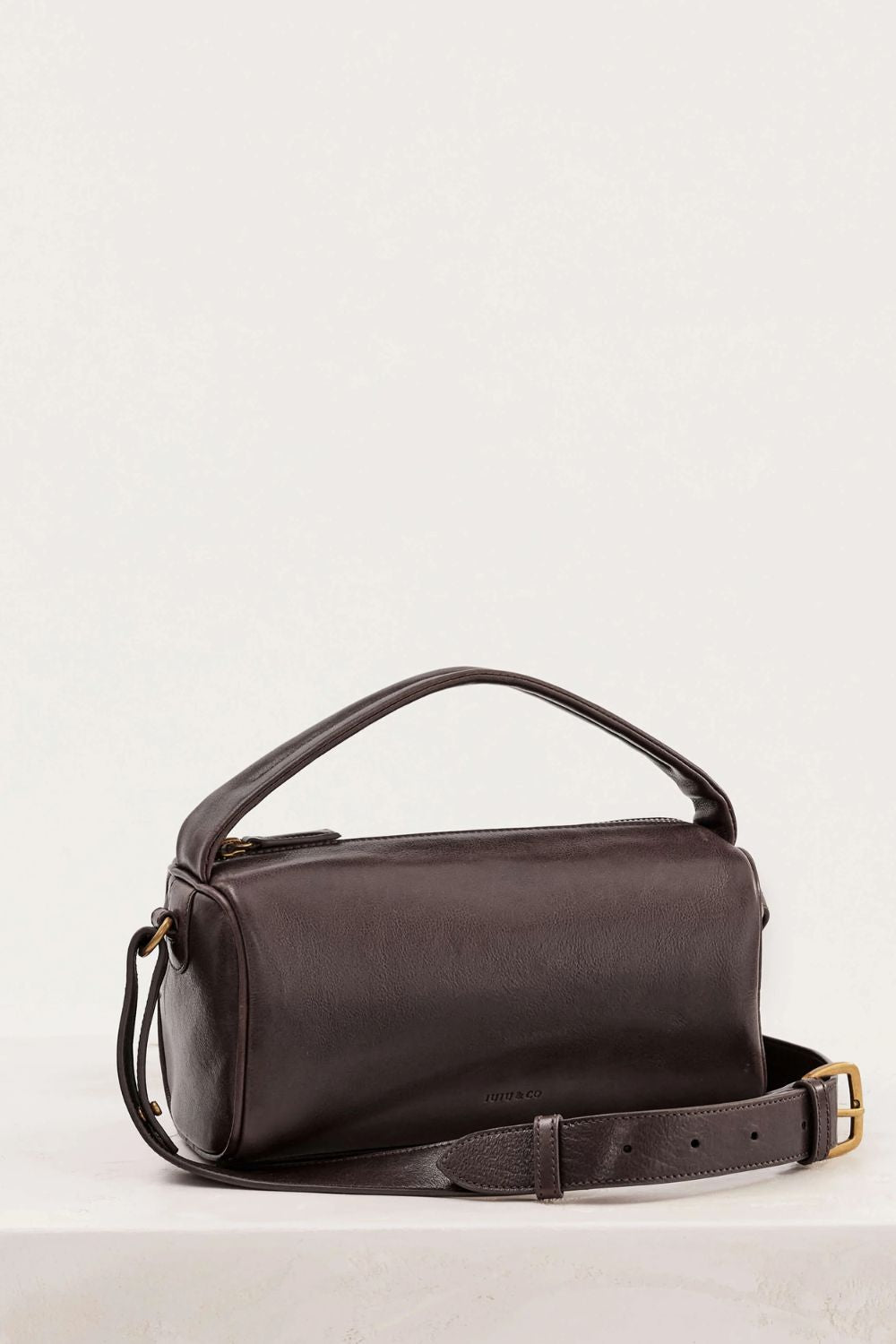 JuJu & Co | Small Bolster Bag | Mahogany - Dutch Hideout