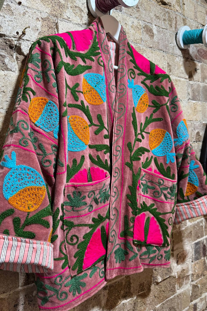 Mon Milou | Embroidered Velvet Jacket | Uma