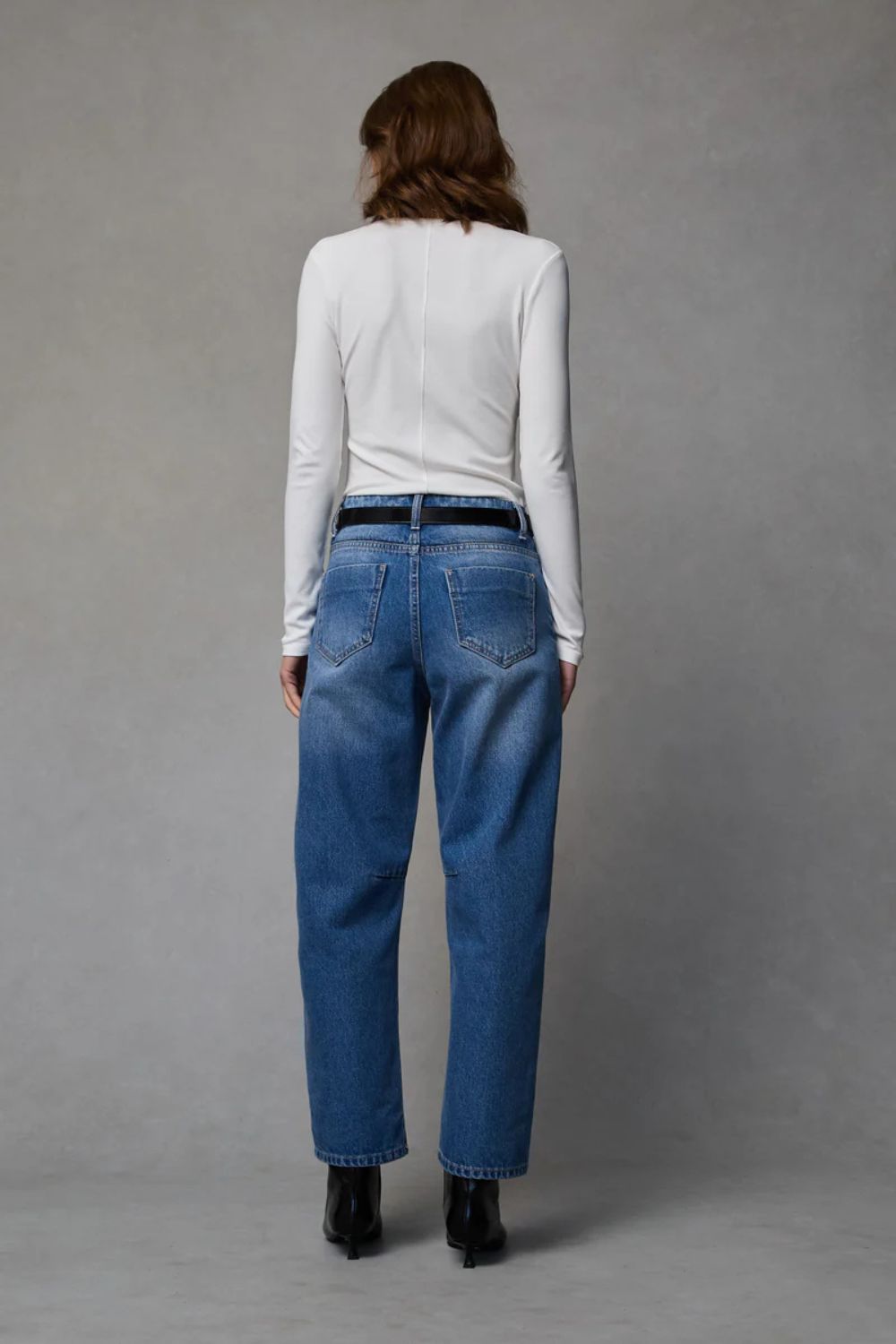 Dricoper | Dina Rodeo Blue Cropped Barrel Jeans