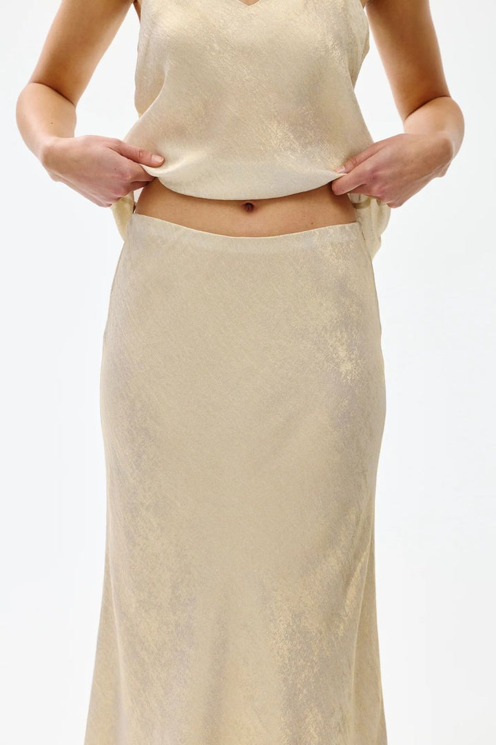 Kinney | Gia Skirt | Gold Lustre