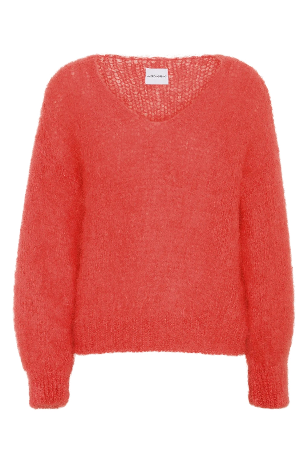 American Dreams | Milana Mohair Knit | Coral Red
