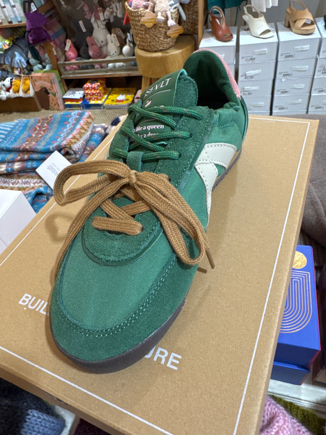 Asfvlt | sneaker - Dk Green Pink