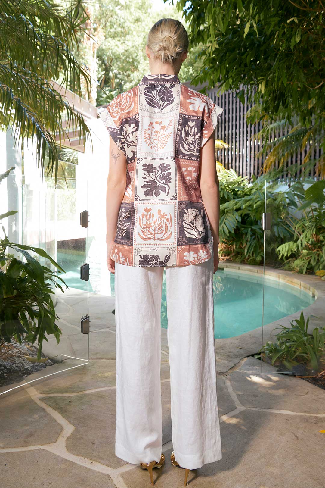 The Dreamer Label | Abby Botanical Top | Cocoa
