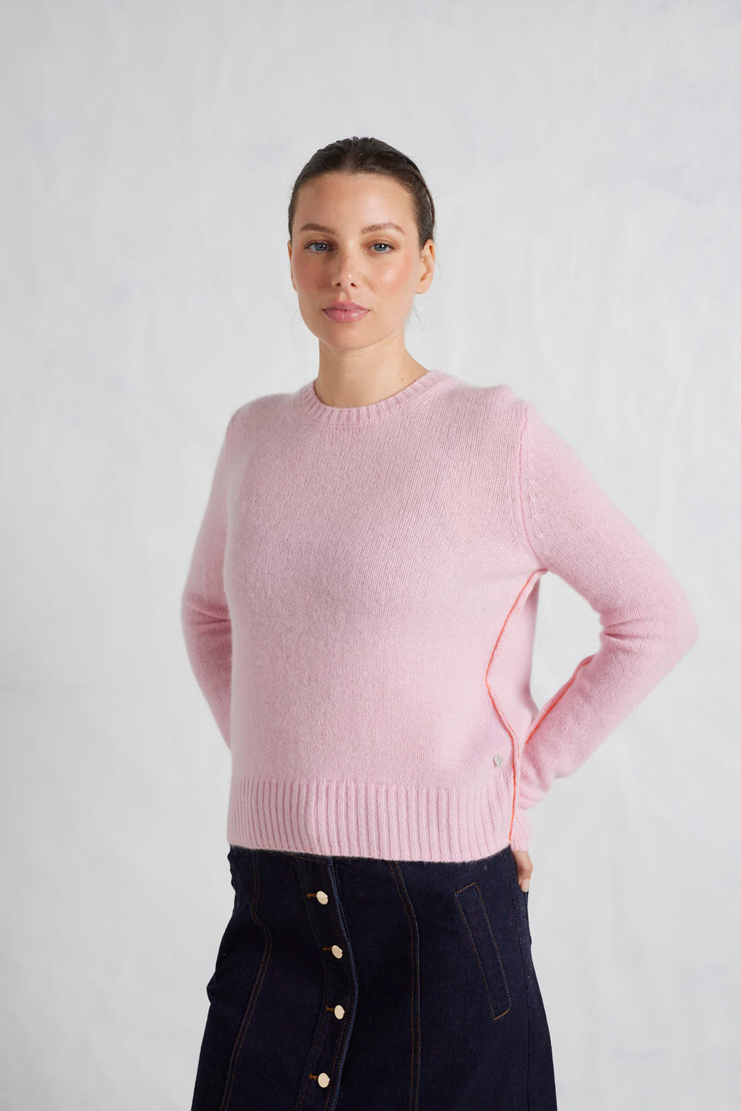 Alessandra | Georgia Cashmere Sweater | Blossom