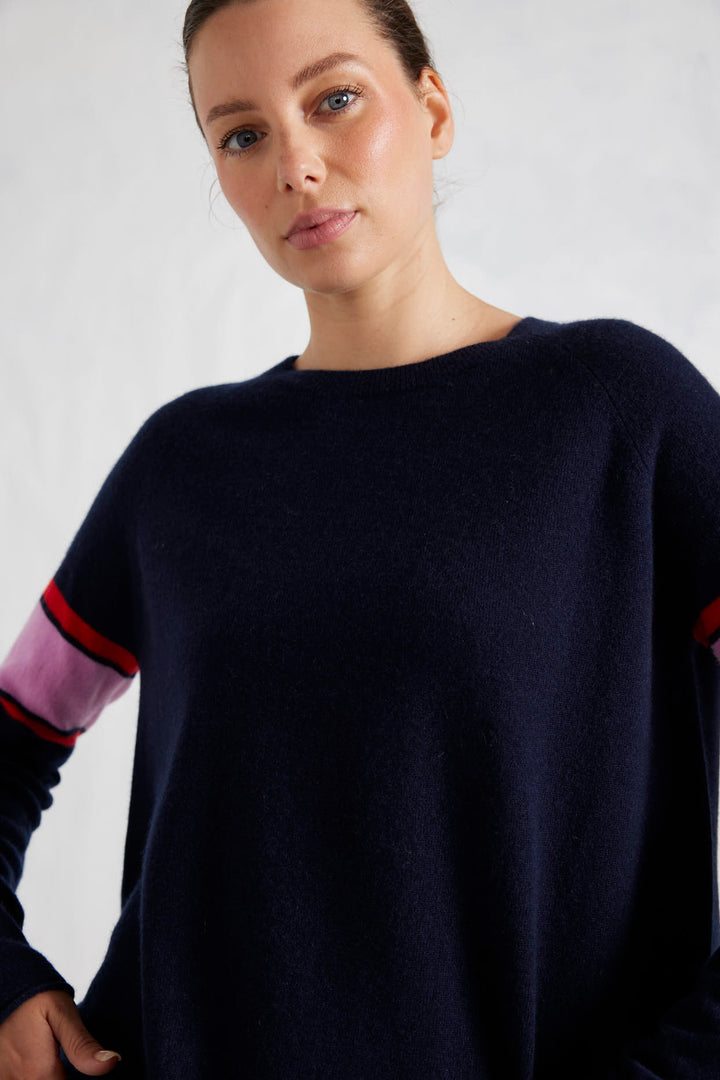 Alessandra | Fay Cashmere Sweater | Navy