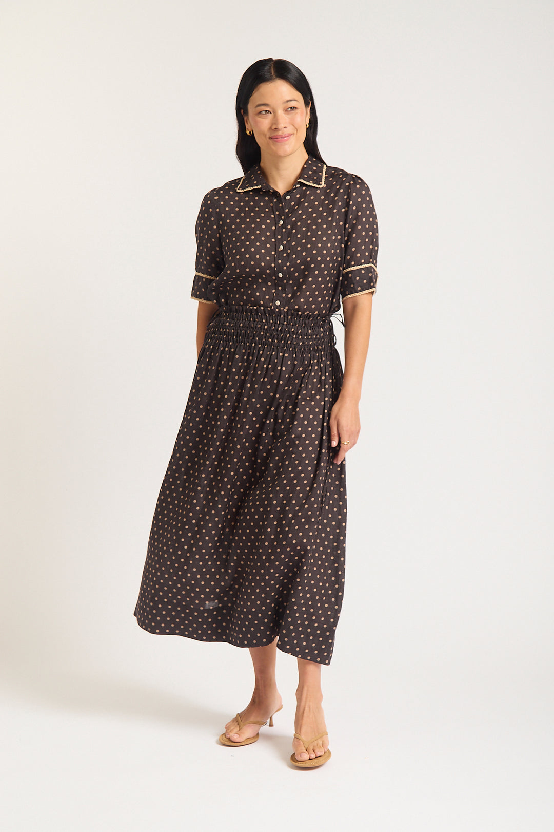 Alessandra | Sylvie Skirt | Choc / Beige