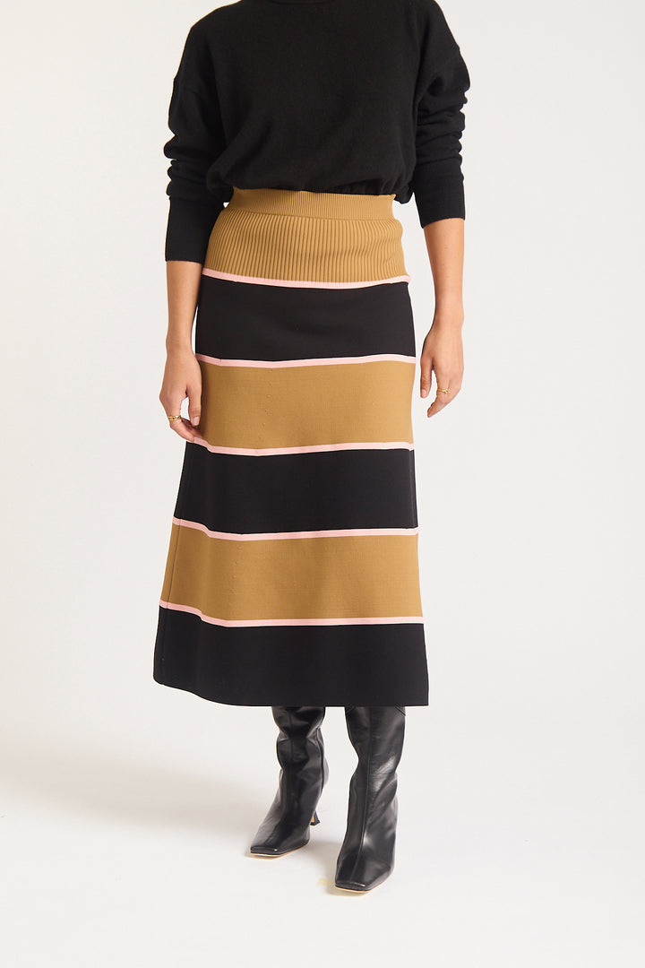 Alessandra | Fleur Skirt | Black - Dutch Hideout