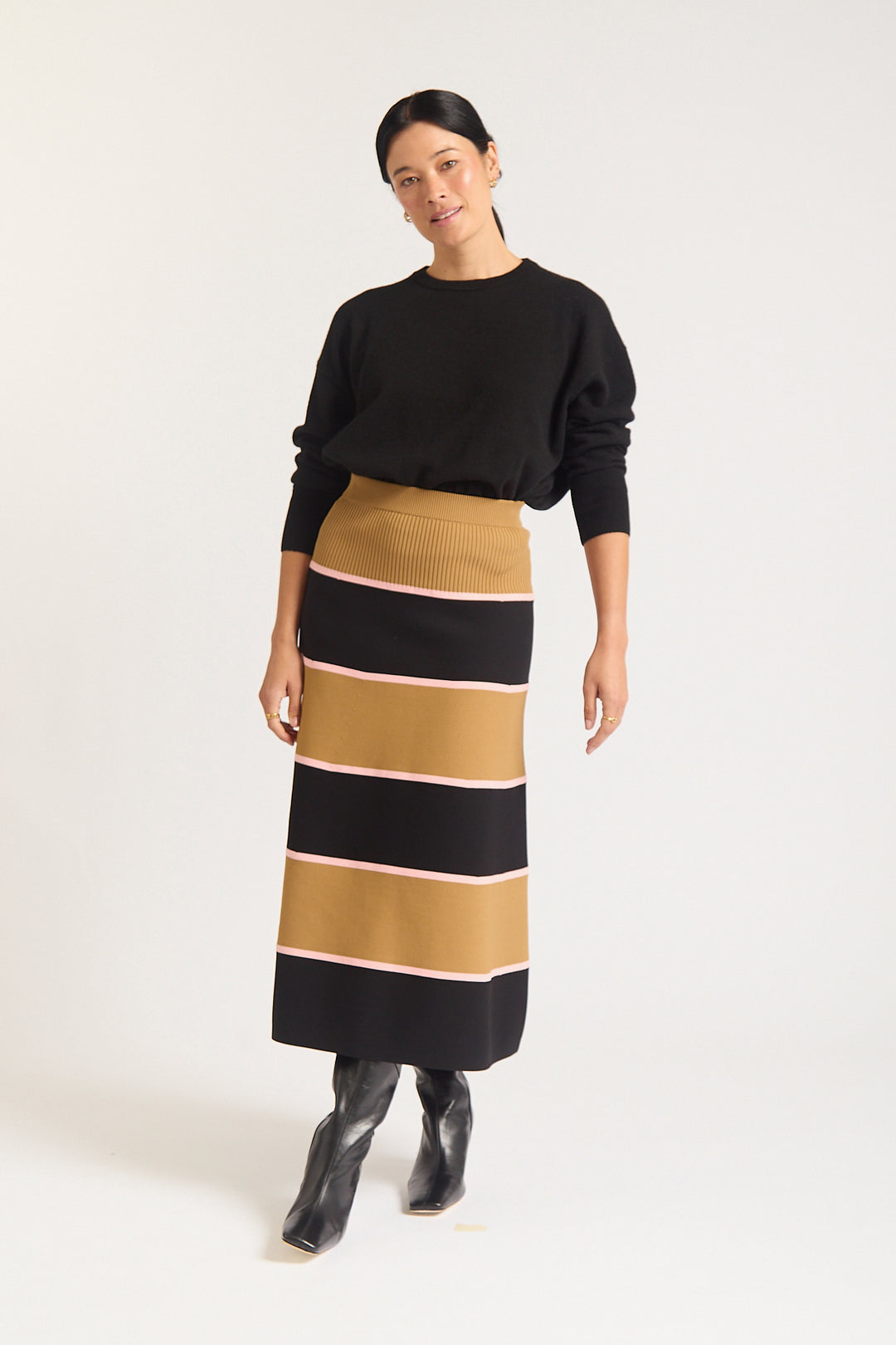 Alessandra | Fleur Skirt | Black - Dutch Hideout