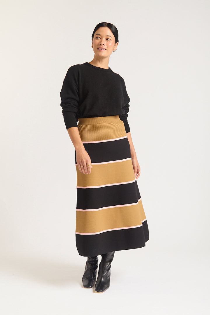 Alessandra | Fleur Skirt | Black - Dutch Hideout