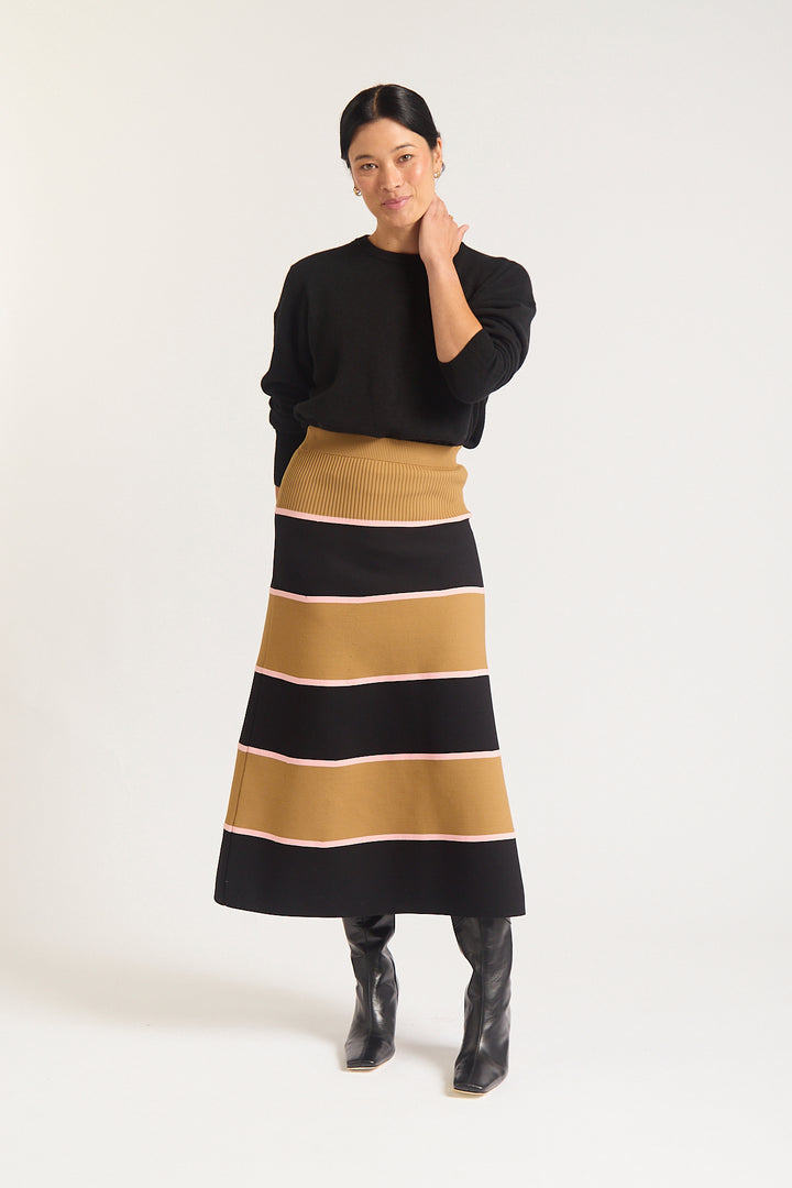 Alessandra | Fleur Skirt | Black - Dutch Hideout