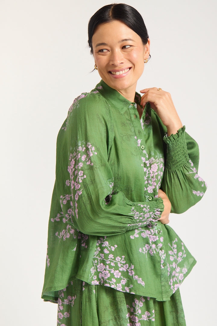 Alessandra | Willa Shirt | Maple Print - Dutch Hideout