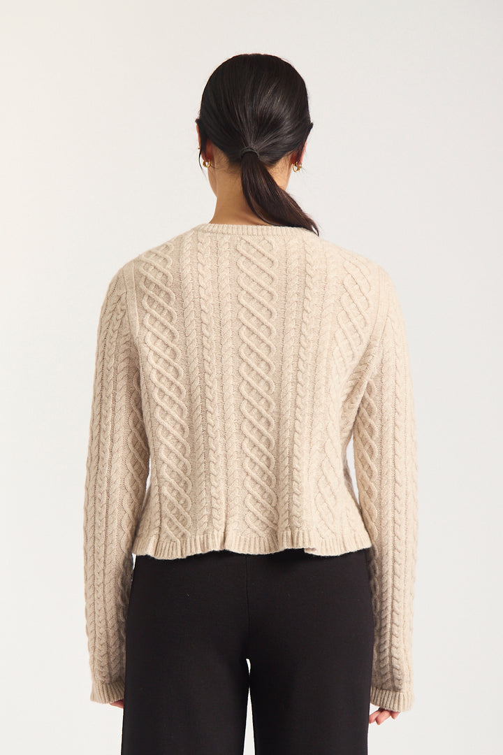 Alessandra | Peony Cardigan | Porridge - Dutch Hideout