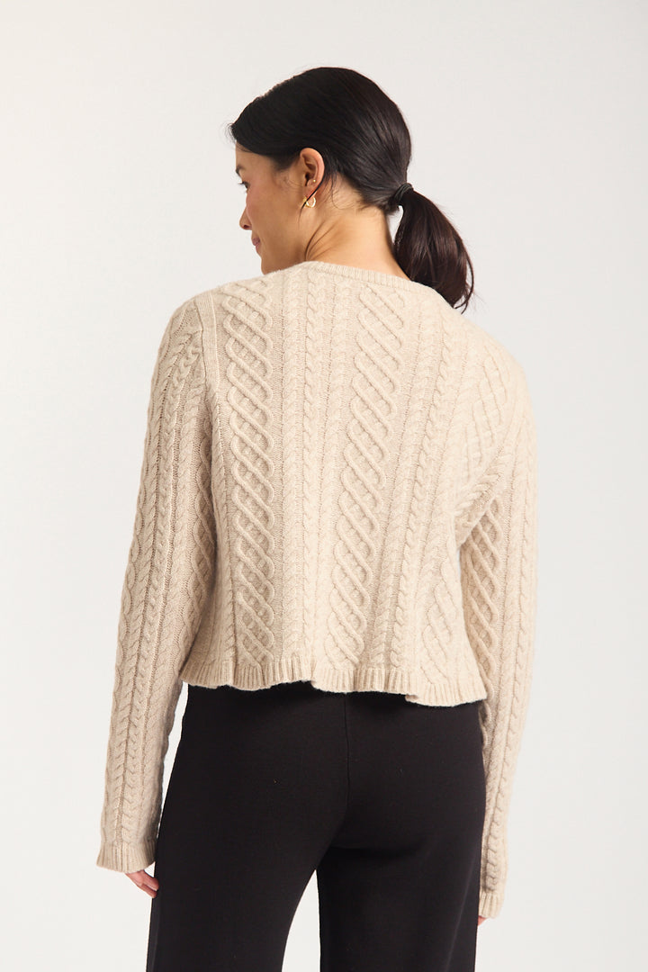 Alessandra | Peony Cardigan | Porridge - Dutch Hideout