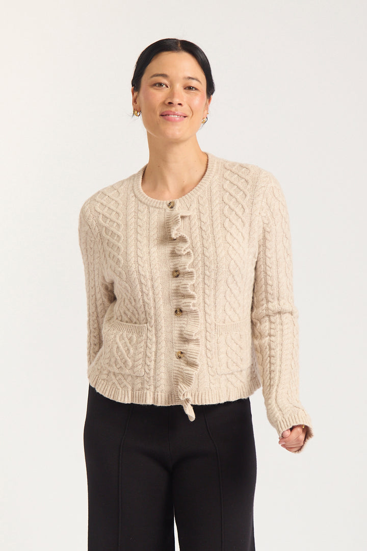 Alessandra | Peony Cardigan | Porridge - Dutch Hideout