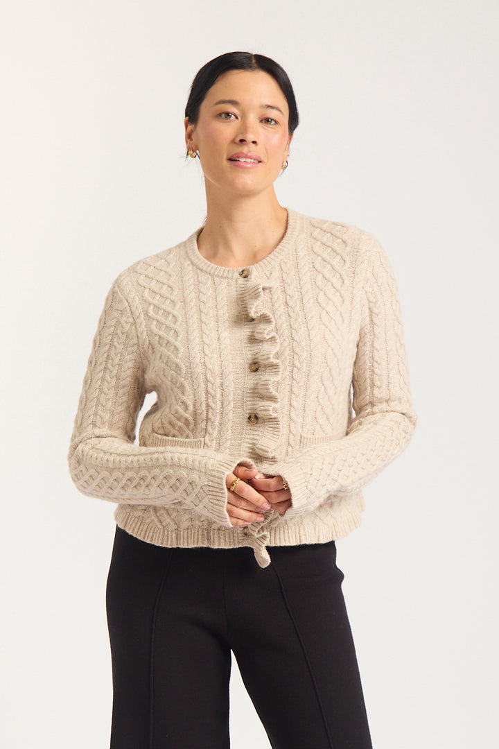 Alessandra | Peony Cardigan | Porridge - Dutch Hideout