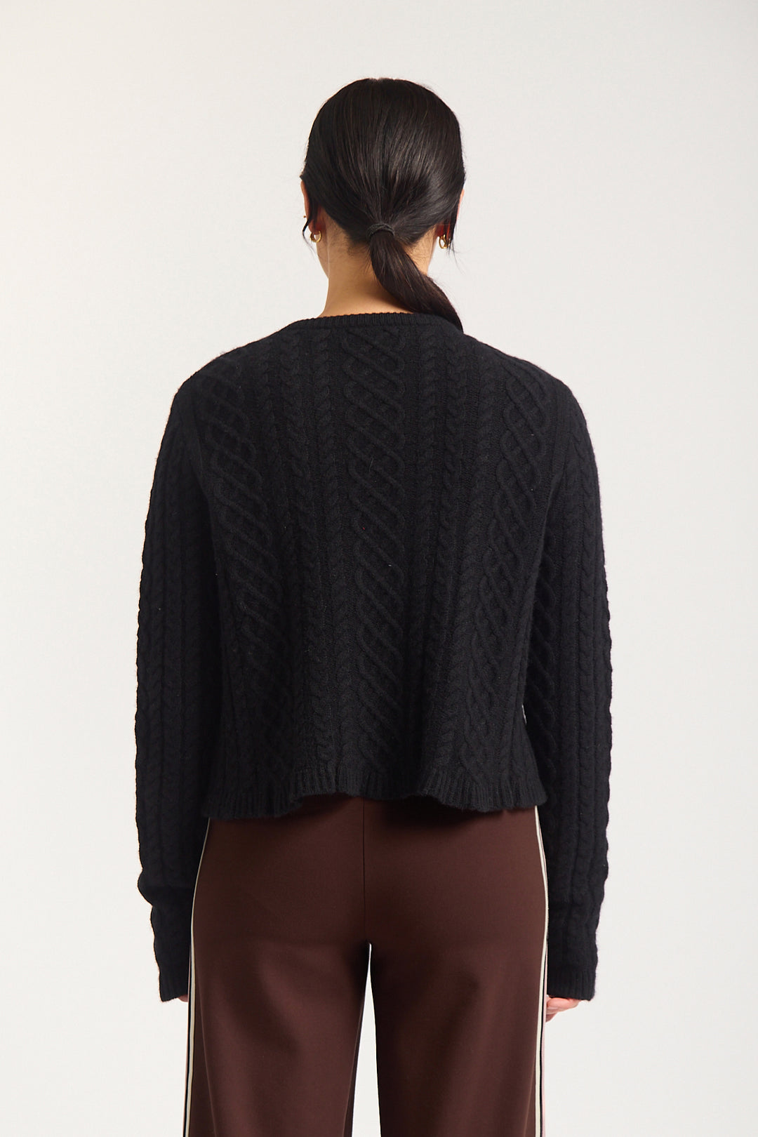 Alessandra | Peony Cardigan | Black - Dutch Hideout
