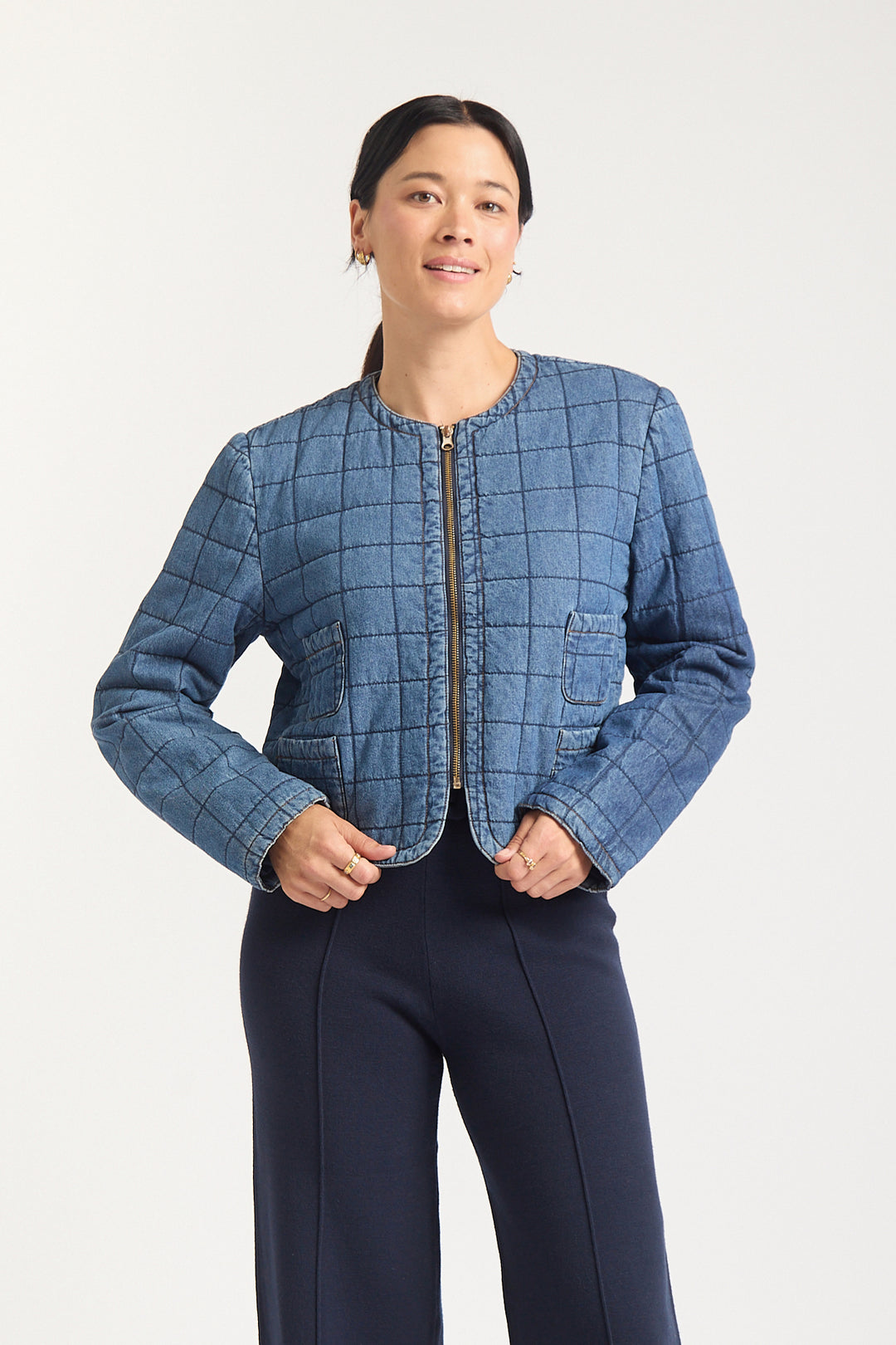 Alessandra | Agnes Jacket | Denim - Dutch Hideout