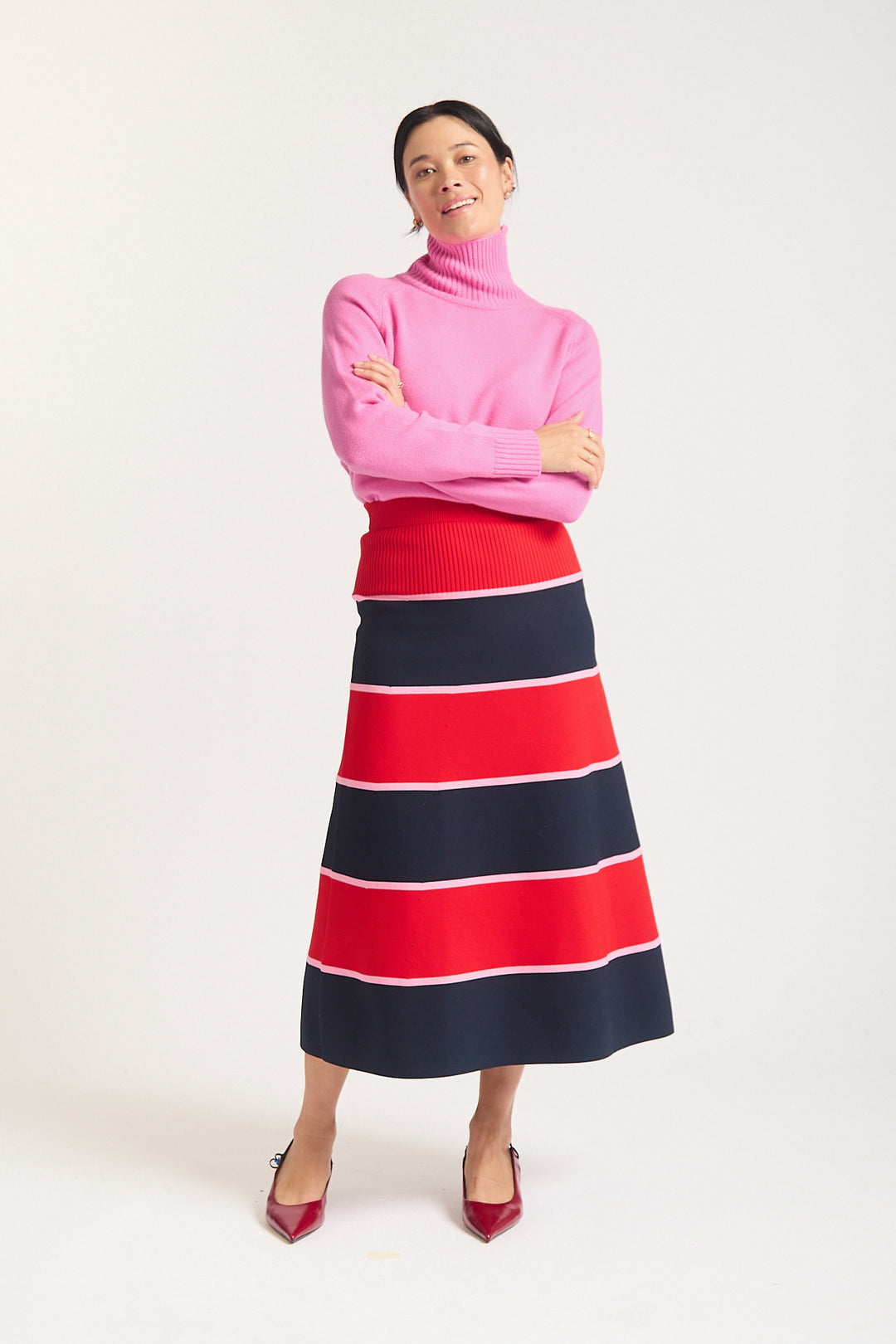 Alessandra | Fleur Skirt | Navy - Dutch Hideout