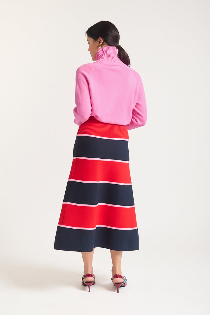 Alessandra | Fleur Skirt | Navy - Dutch Hideout