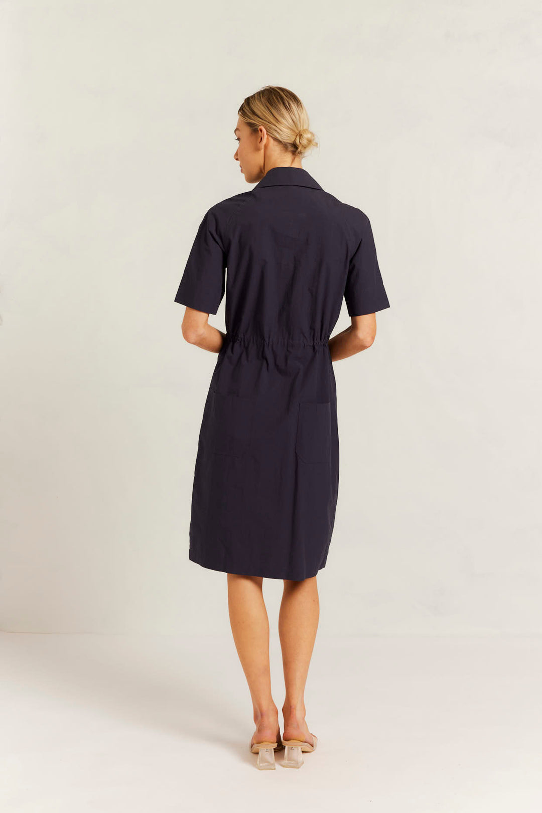 Alessandra | Avery Pima Cotton Dress | Navy