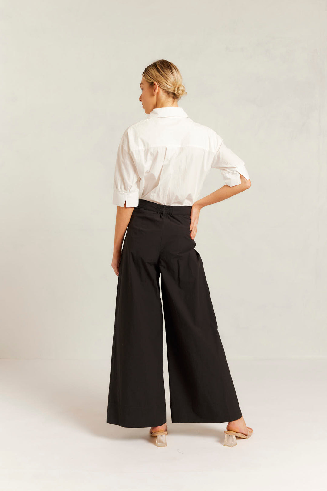 Alessandra | Rowena Pima Cotton Pant | Black