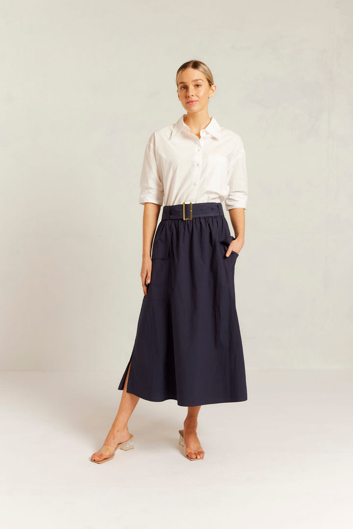 Alessandra | Valora Skirt | Navy