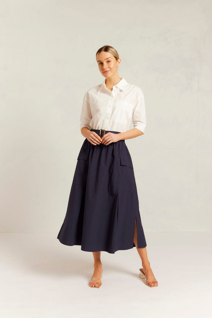 Alessandra | Valora Skirt | Navy