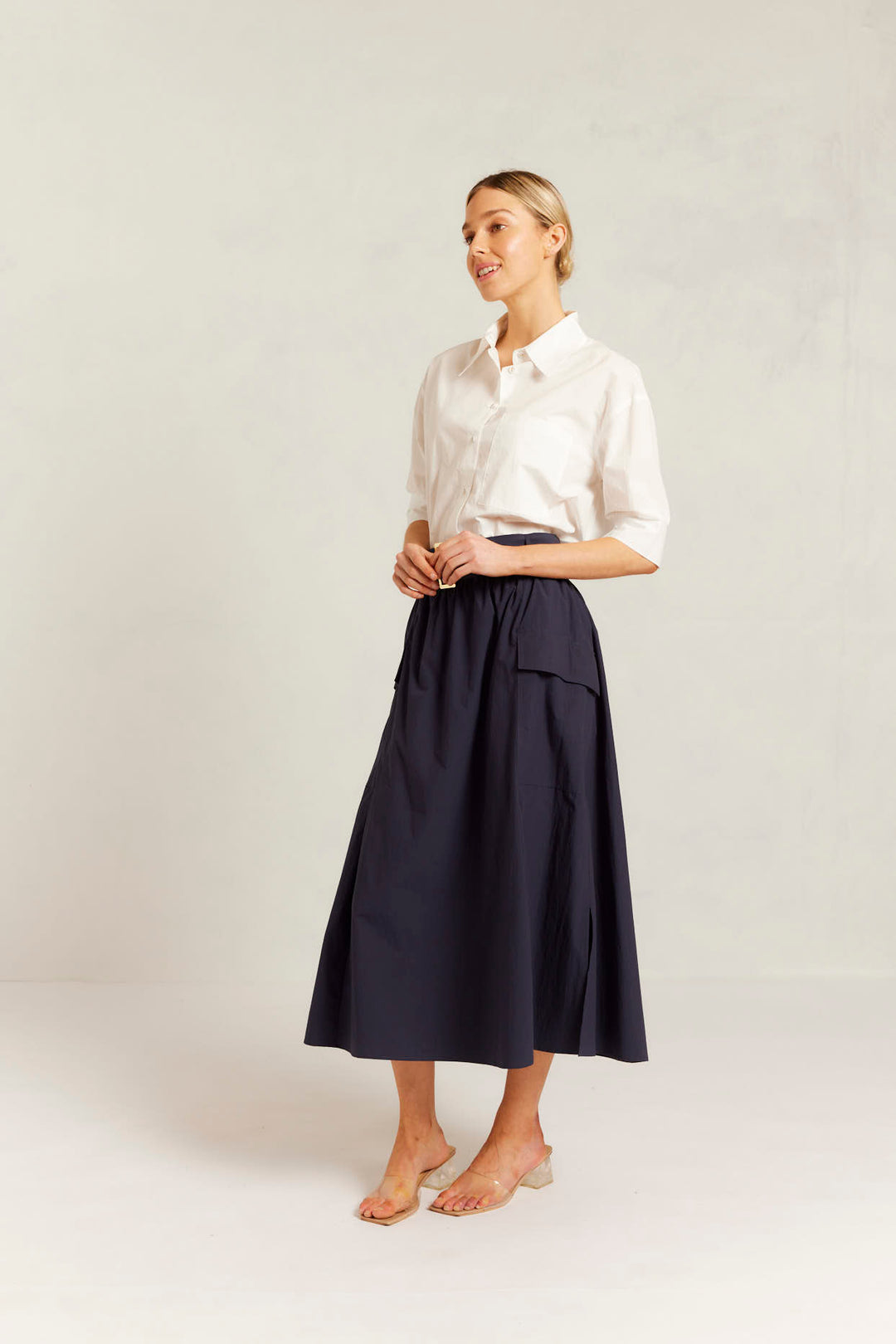 Alessandra | Valora Skirt | Navy