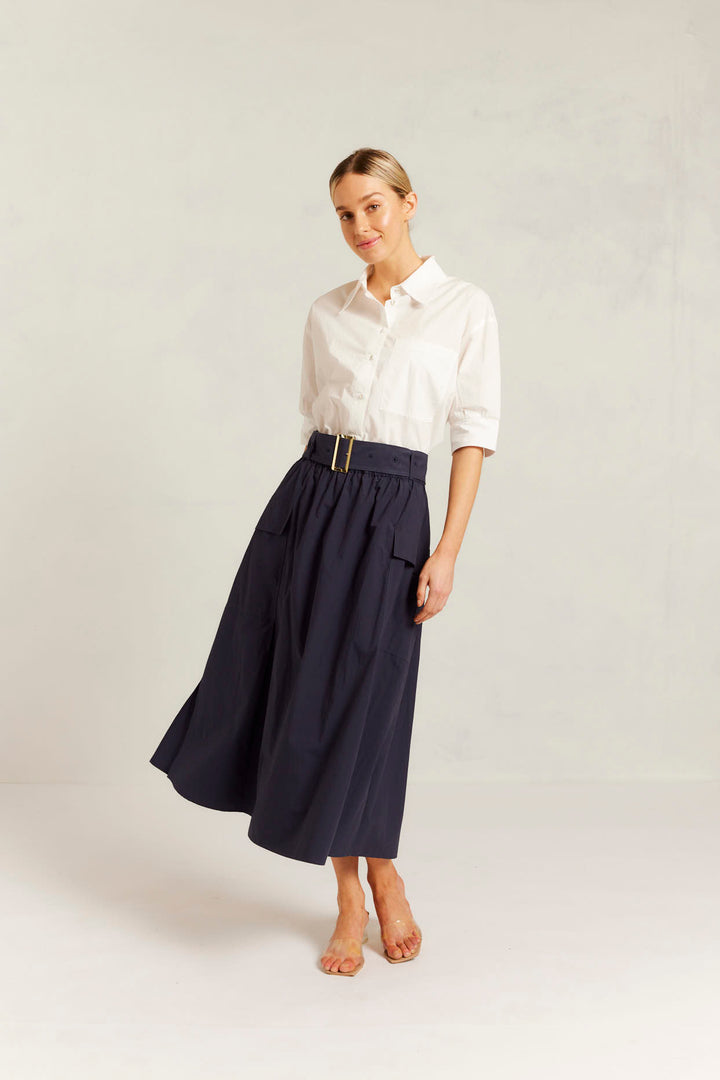 Alessandra | Valora Skirt | Navy