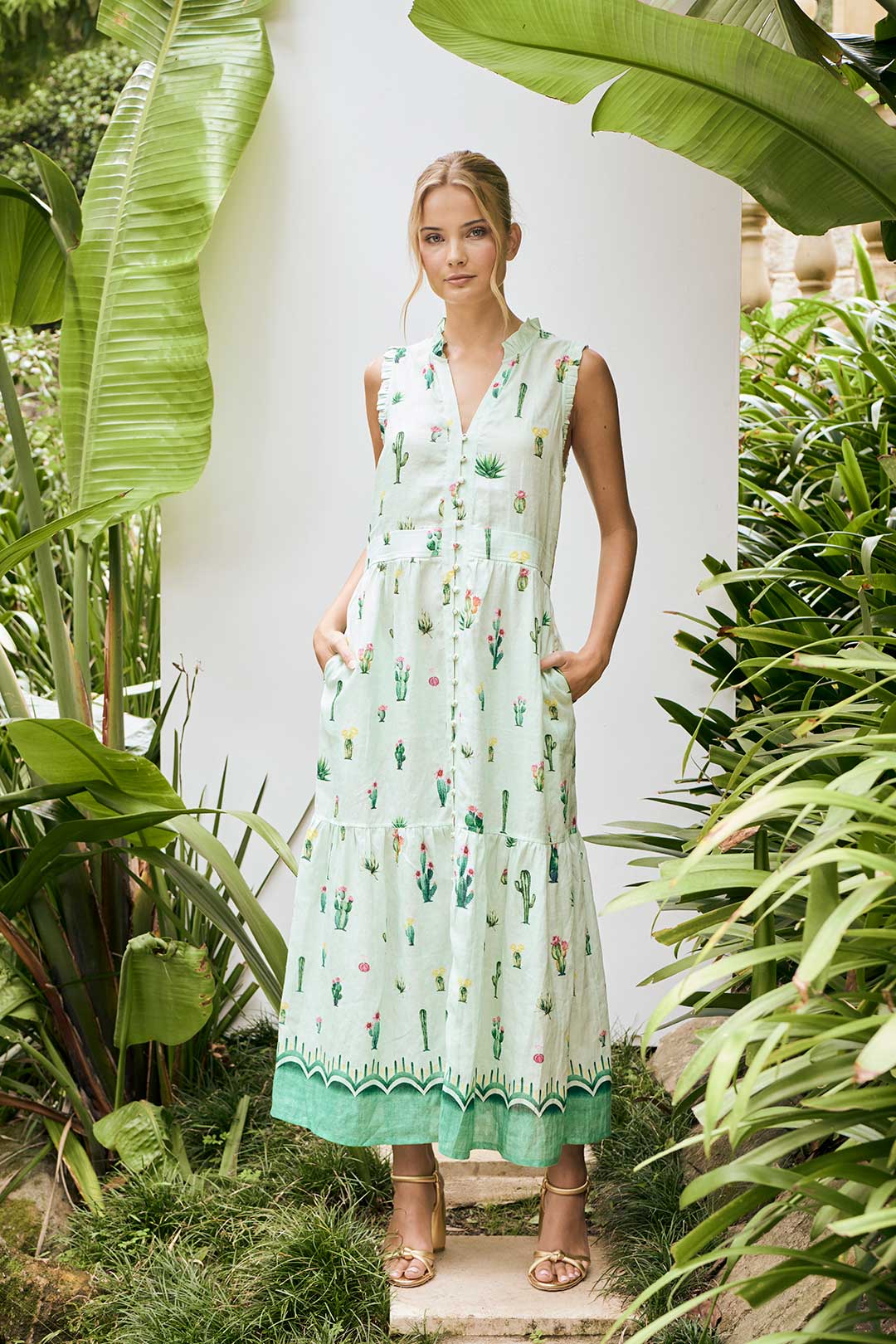 The Dreamer Label | Ayla Cactus Maxi Dress