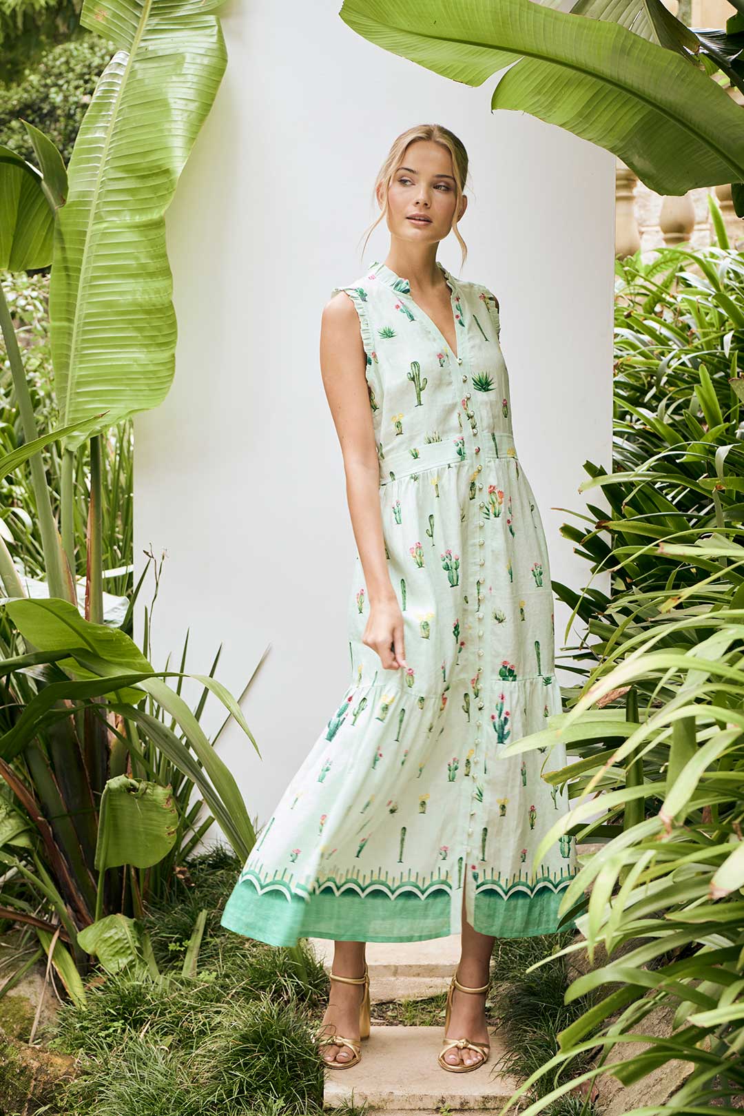 The Dreamer Label | Ayla Cactus Maxi Dress