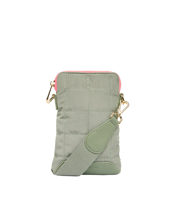 Elms + King | Baker Phone Bag | Sage