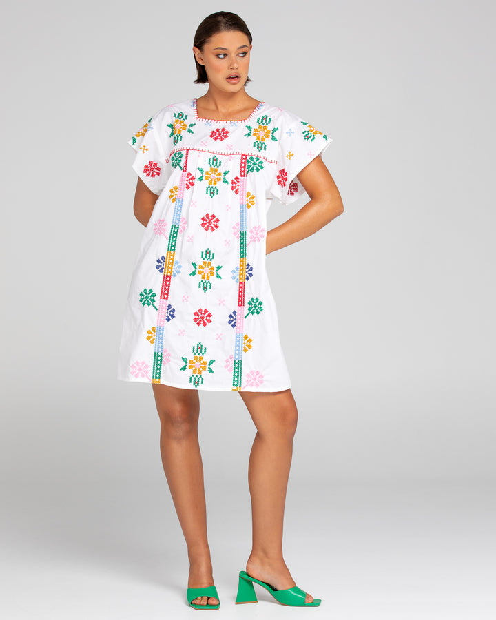 Boom Shankar | Opihi Dress | Embroidered Multi