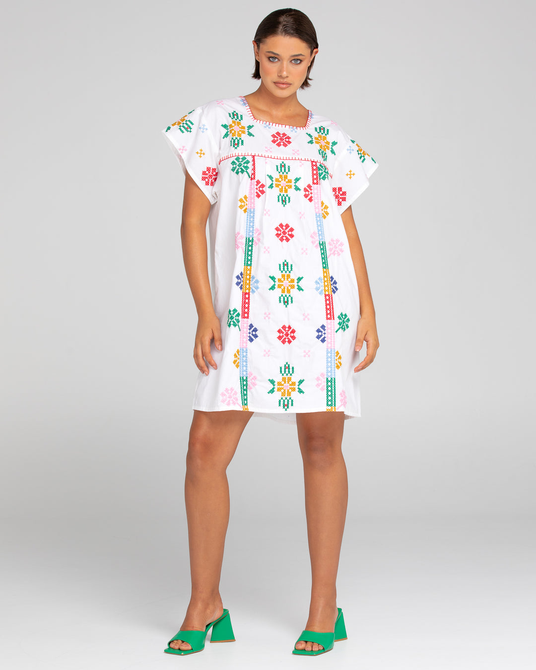 Boom Shankar | Opihi Dress | Embroidered Multi