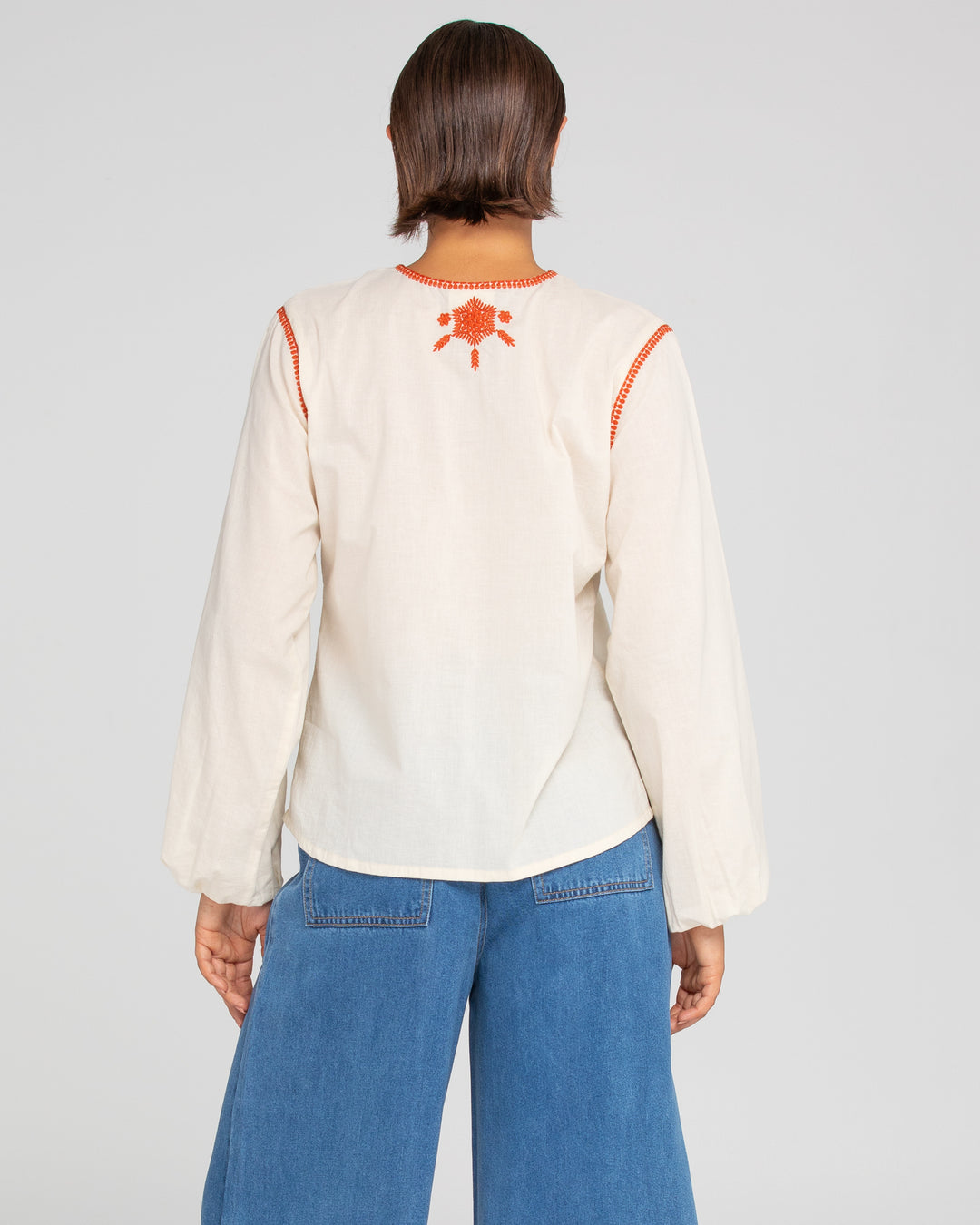 Boom Shankar | Jadu Shirt - Embroidered Rust | Turtle Dove