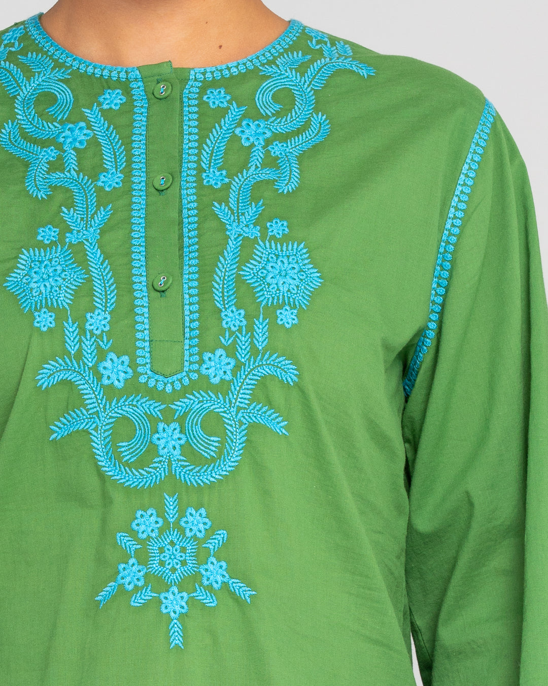 Boom Shankar | Jadu Shirt | Embroidered Green