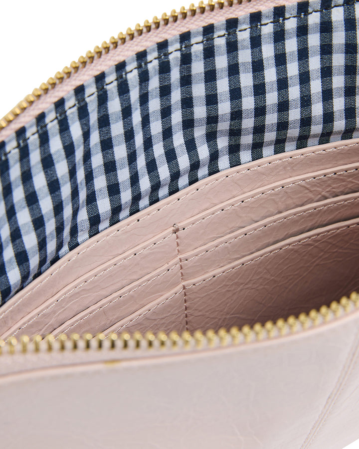 Elms + King | Bowery Wallet | Blush Crinkle