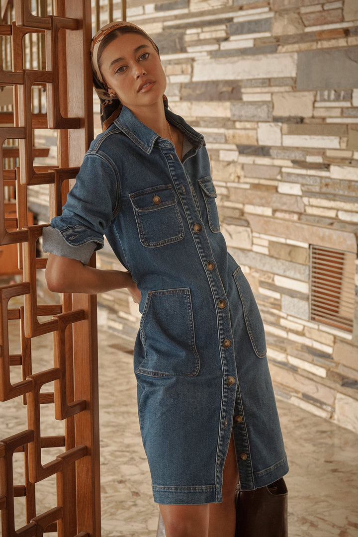 Kireina | Brandy Dress | Dakota Wash - Dutch Hideout