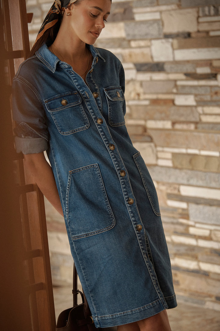 Kireina | Brandy Dress | Dakota Wash - Dutch Hideout